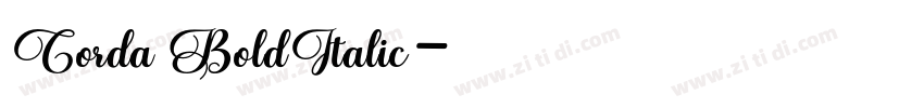 Corda BoldItalic字体转换 Corda BoldItalic字体转换